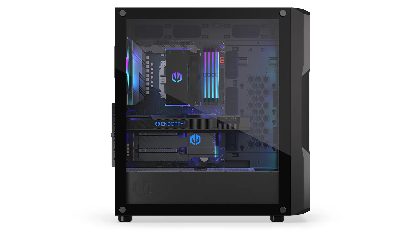 Endorfy Regnum 400 ARGB - Minitower chassi, Svart