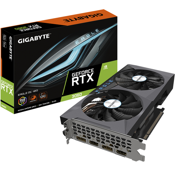 Gigabyte GeForce RTX 3060 EAGLE OC 12G (rev. 2.0) - graphics card