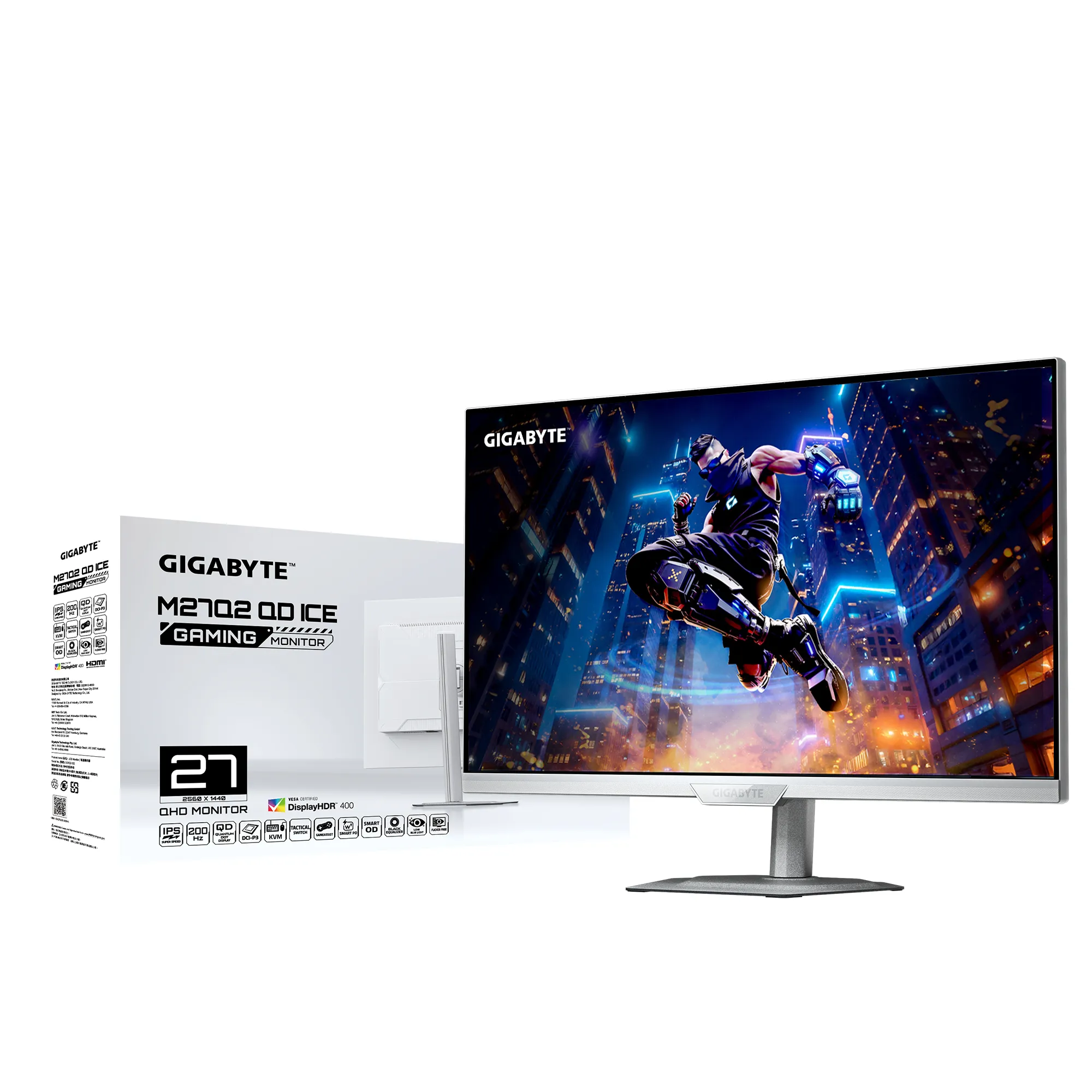 GIGABYTE M27Q2 QD ICE 27" QHD, IPS Gaming Monitor with USB-C hub GIGABYTE M27Q2 QD ICE 27" QHD, IPS Gaming Monitor with USB-C hub