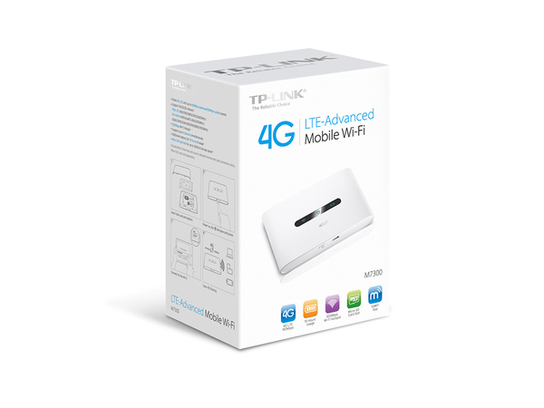 TP-Link M7300, Mobil 4G router, 2000mAh, vit