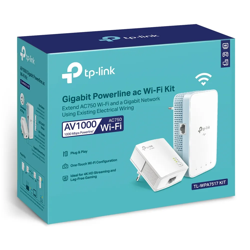 TP-Link TL-WPA7517 KIT - Powerline-adapterkit, vit