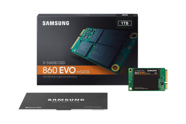 Samsung 1TB 860 EVO, mSATA, 550/520 MB/s -SSD-levy