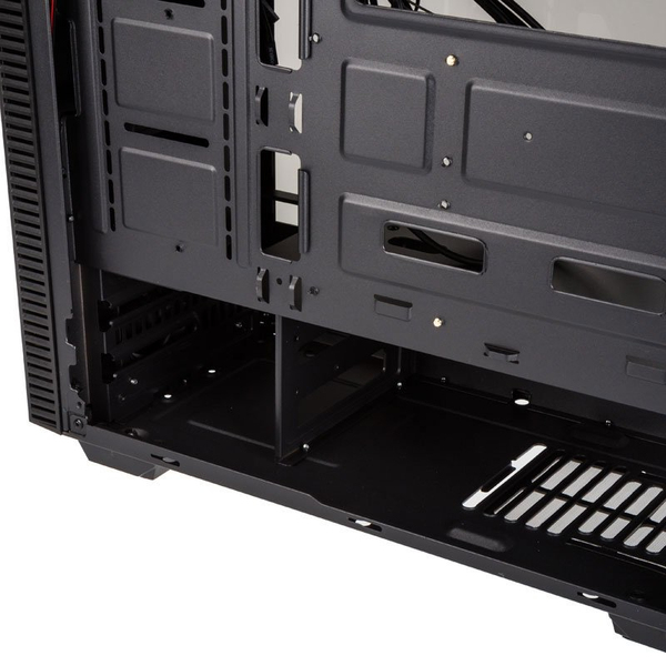 Kolink Stronghold Tempered Glass - midi chassi, svart