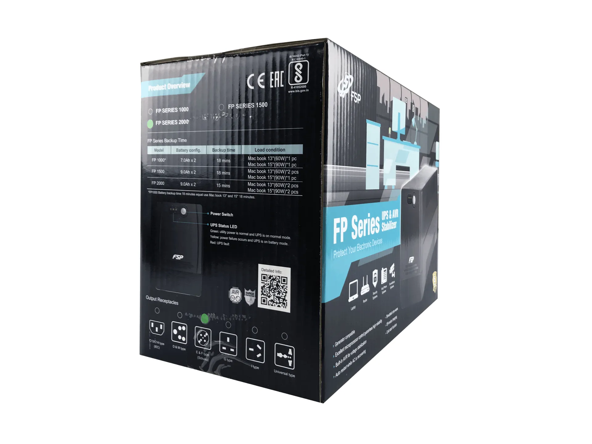 UPS FP 1500 1500VA/900W 4xSCHUKO