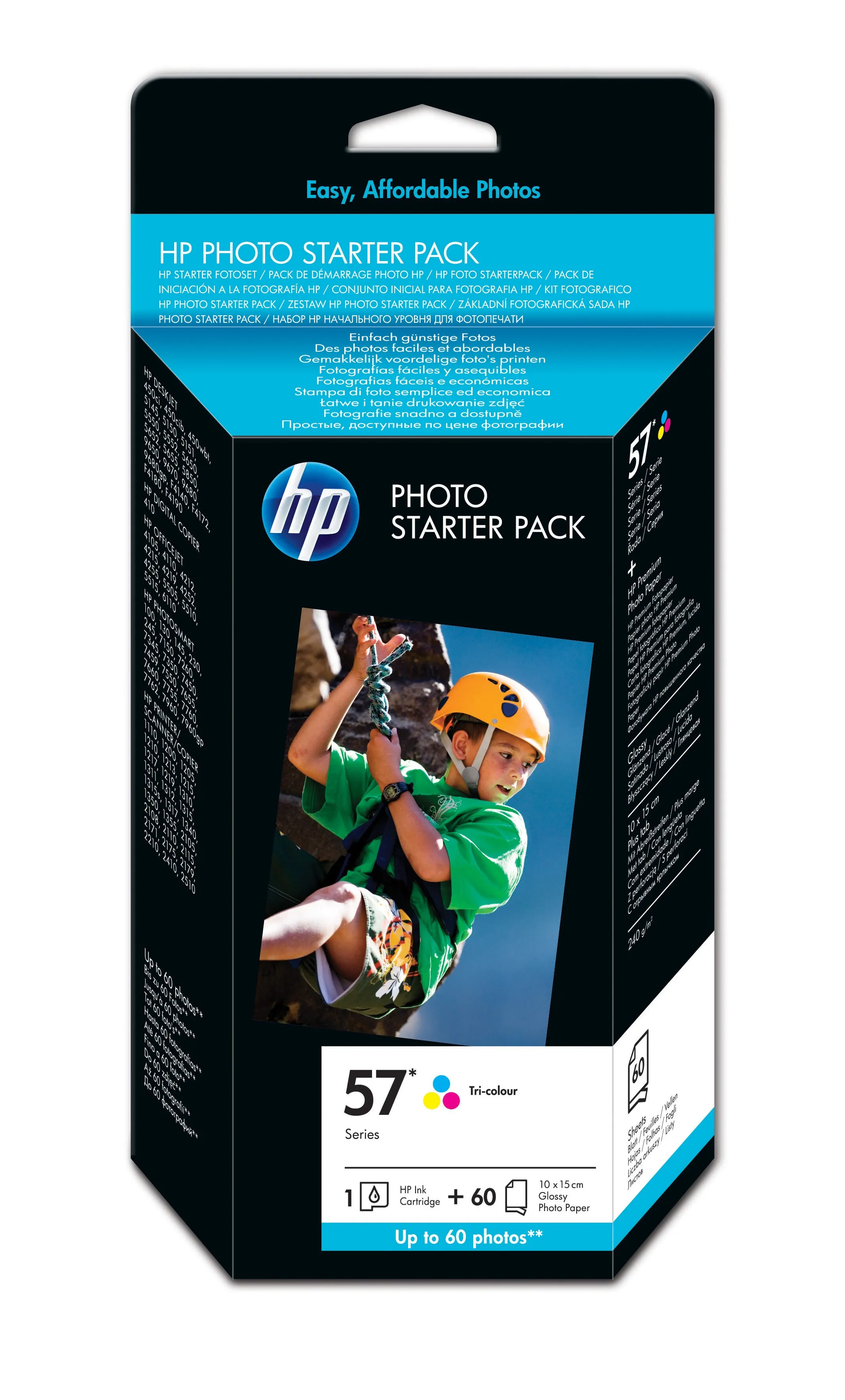 HP 57 Series Photo Pack 10x15/tab, 60 Sheets