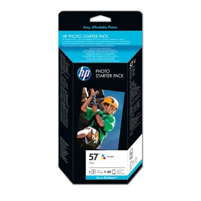 HP 57 Series Photo Pack 10x15/tab, 60 Sheets