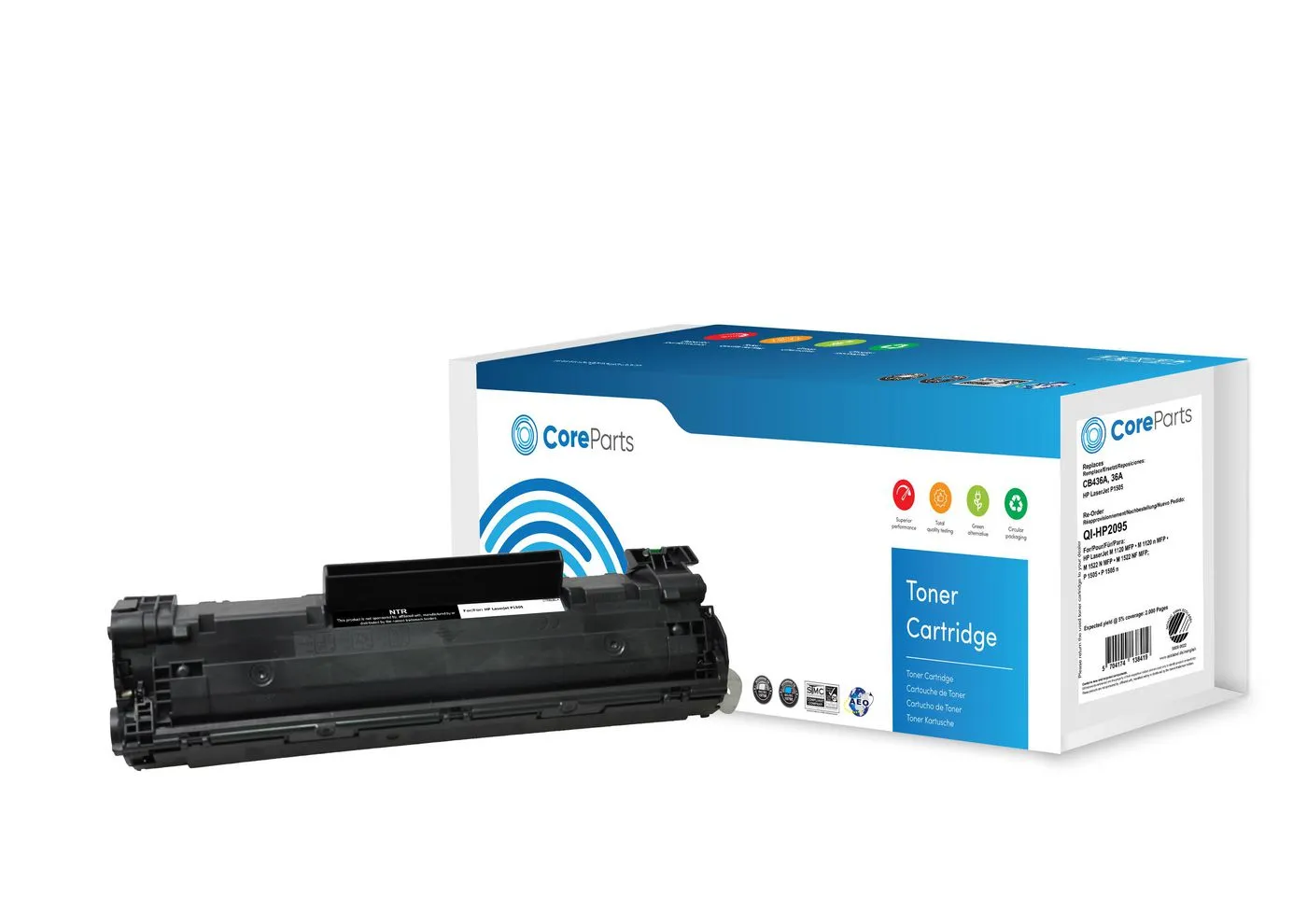 CoreParts QI-HP2095 Toner cartridge, Black