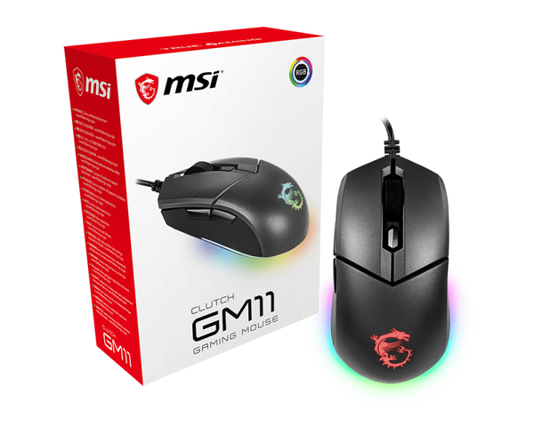 MSI Clutch GM11 - gaming mus, Svart