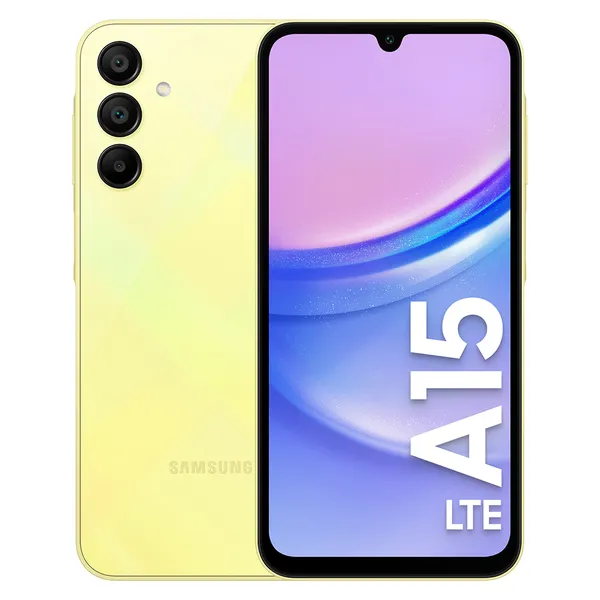 Samsung Galaxy A15 4G 128 Gt -Android-puhelin, Keltainen