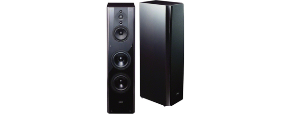 SONY SSNA2ES HiFi floor standing speaker 3-way 6-unit consisting of three tweeters two woofers and mid-range