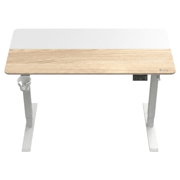 TX3 EZLY 120 cm Tr&auml; Skrivbord Vit