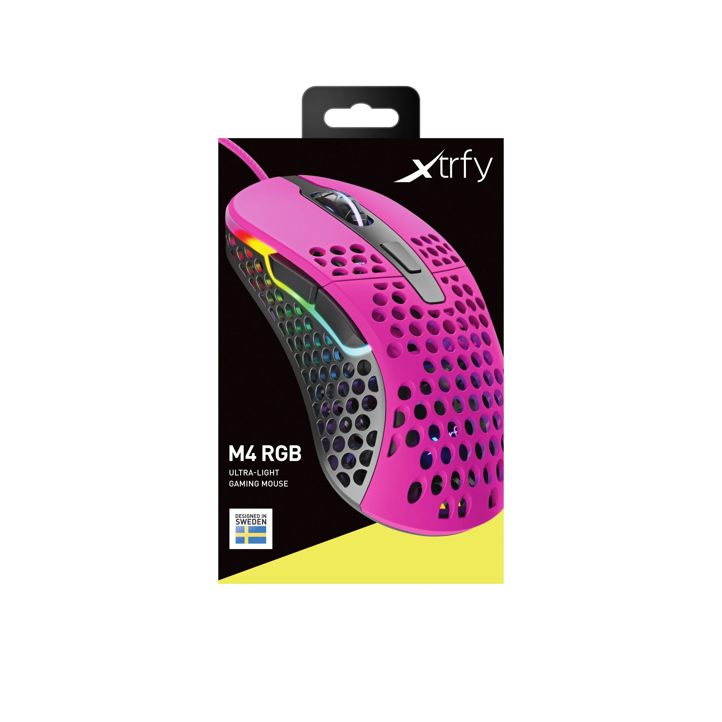 Xtrfy M4 RGB -langallinen pelihiiri, pinkki