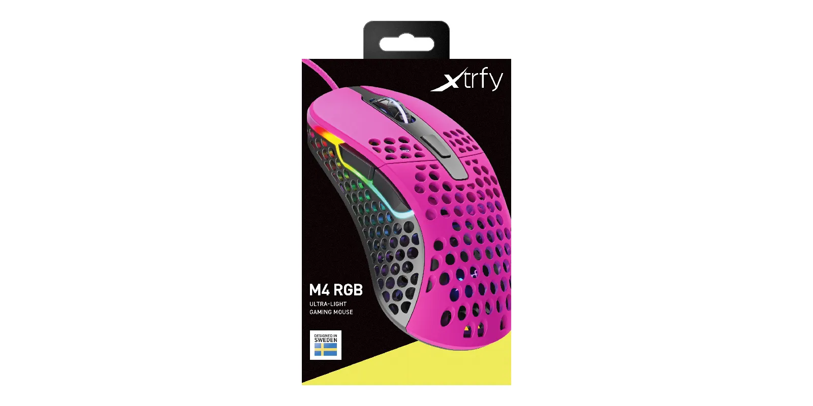 Xtrfy M4 RGB -langallinen pelihiiri, pinkki