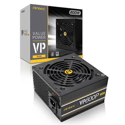 Antec VP600P Plus 600W - Power supply, 80 Plus