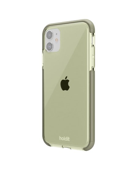 HOLDIT SEETHRU CASE IPHONE - 11/XR KHAKI GREEN