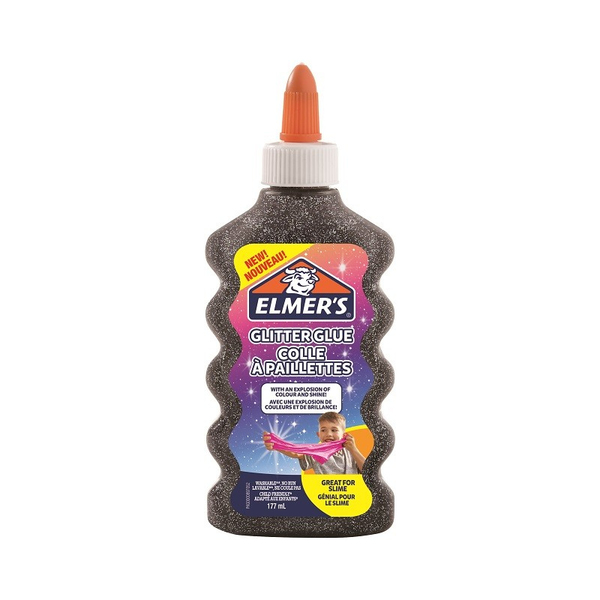 Glitter glue black Elmers 177ml