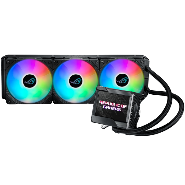 ASUS ROG RYUJIN II 360 ARBG AiO CPU Water Cooler w. 3.5&quot;&quot; LCD, 3x120mm ROG ARGB Radiator Fans