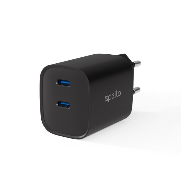 Spello ForceBoost GaN 45W Wall Charger SA45 - black