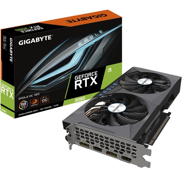 Gigabyte GeForce RTX 3060 EAGLE OC 12G (rev. 2.0) - graphics card