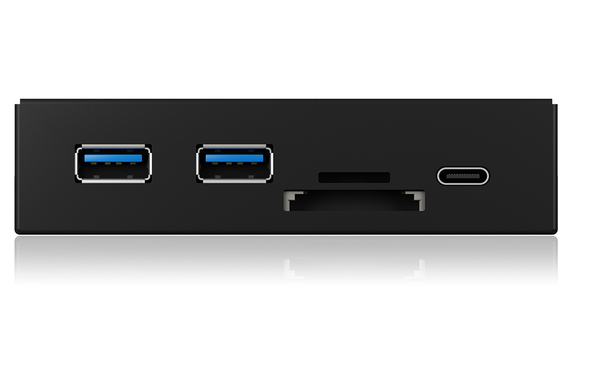 ICY BOX 3.5&quot; Front with USB 3.0 Type-C and Type-A hub w/card reader