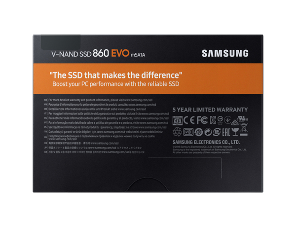 Samsung 1TB 860 EVO, mSATA, 550/520 MB/s - SSD