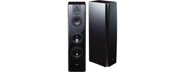 SONY SSNA2ES HiFi floor standing speaker 3-way 6-unit consisting of three tweeters two woofers and mid-range