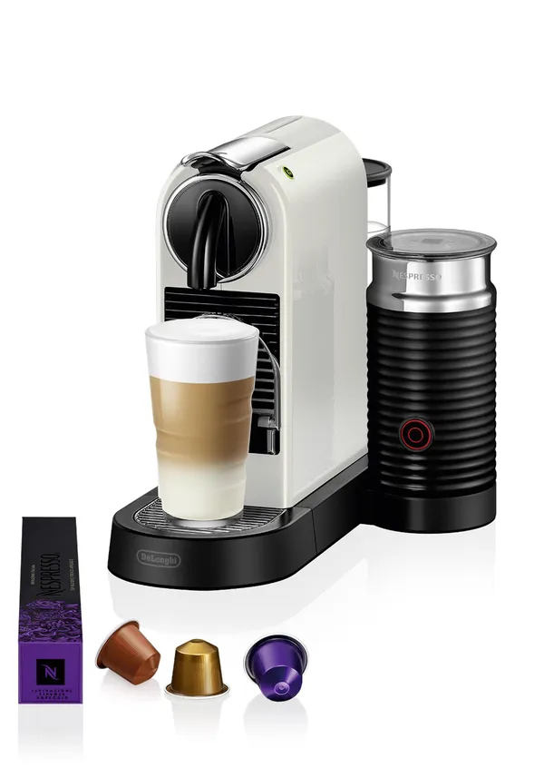 De'Longhi Nespresso Citiz &amp; Milk EN 267 Capsule Coffee Machine, White