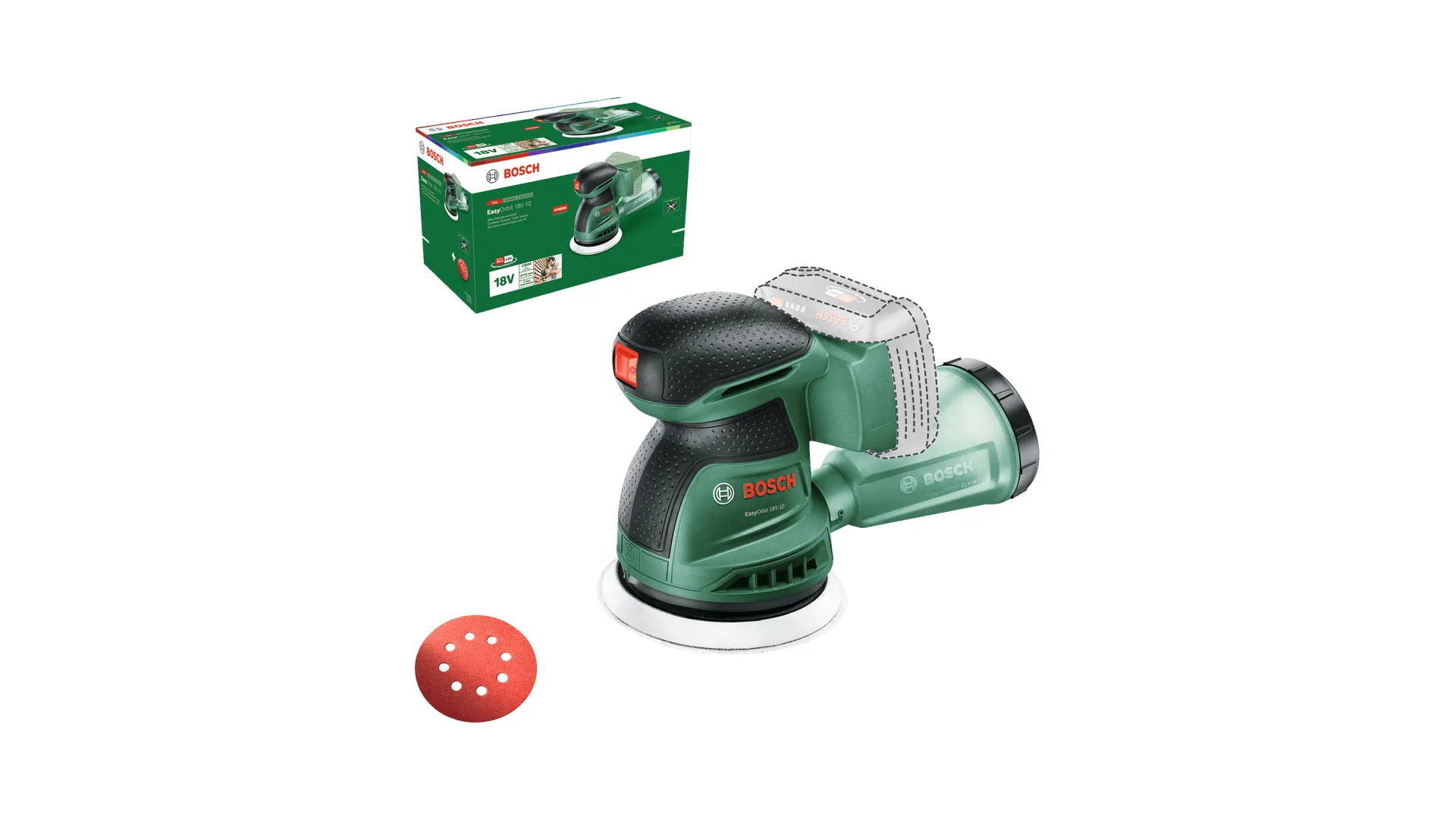 Bosch EasyOrbit 18V-10 solo - orbital sander