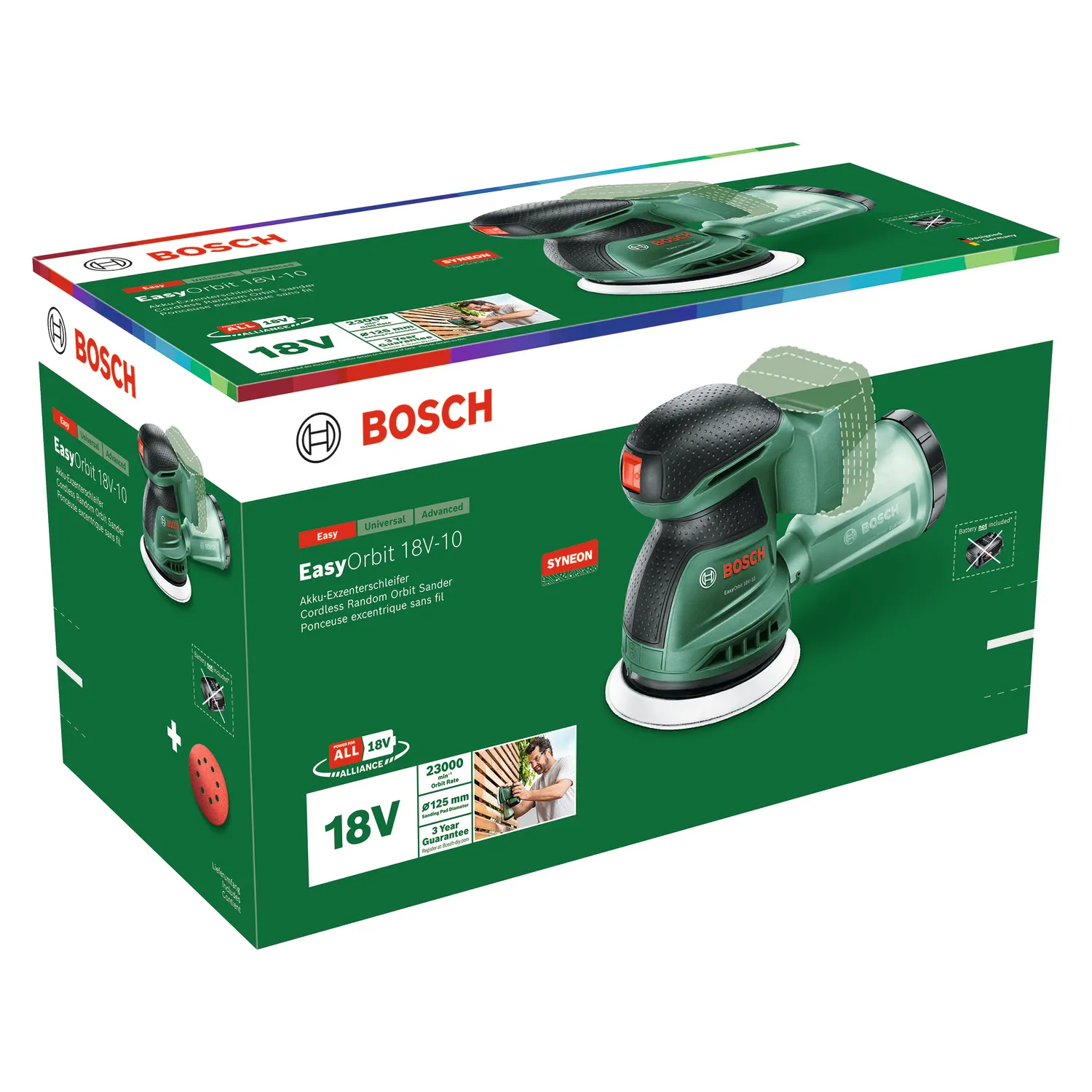 Bosch EasyOrbit 18V-10 solo - orbital sander
