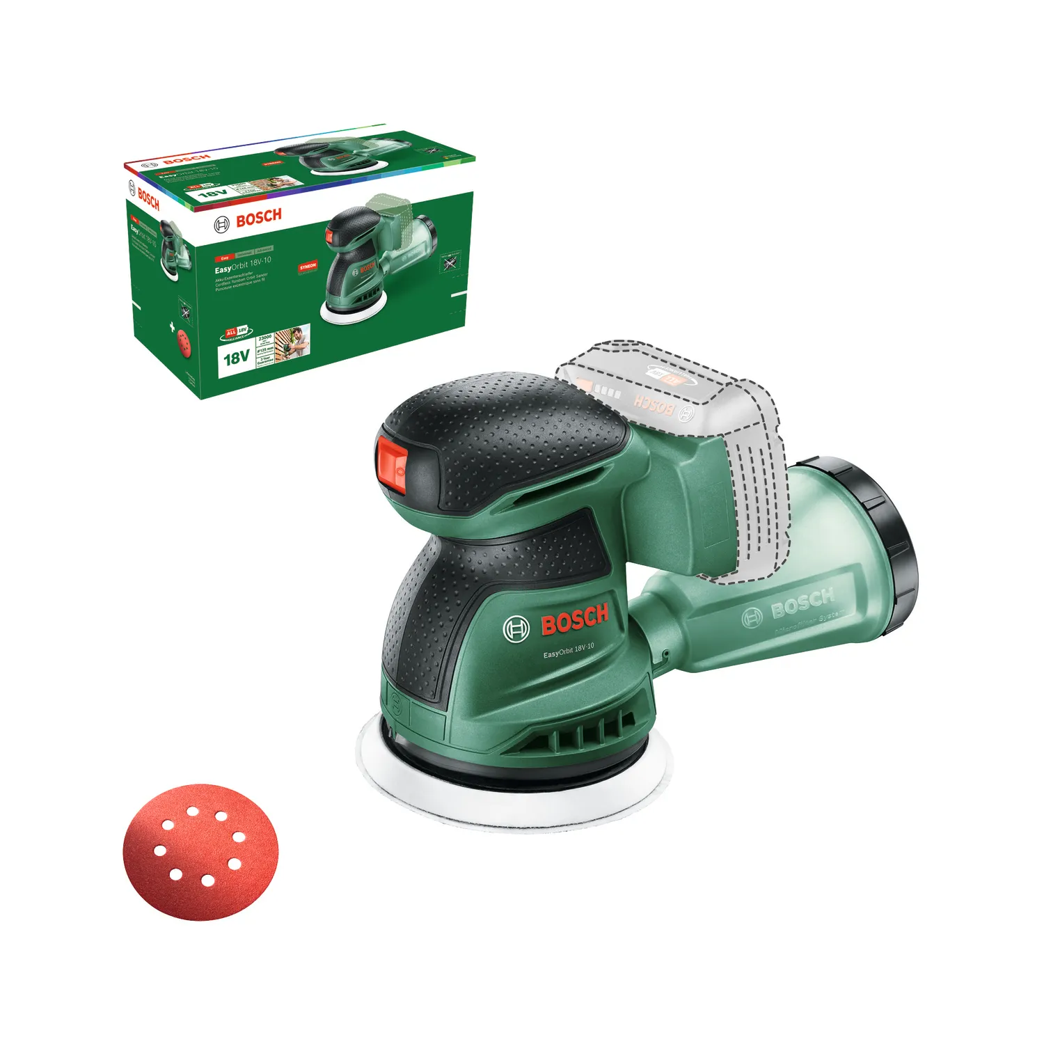 Bosch EasyOrbit 18V-10 solo - orbital sander