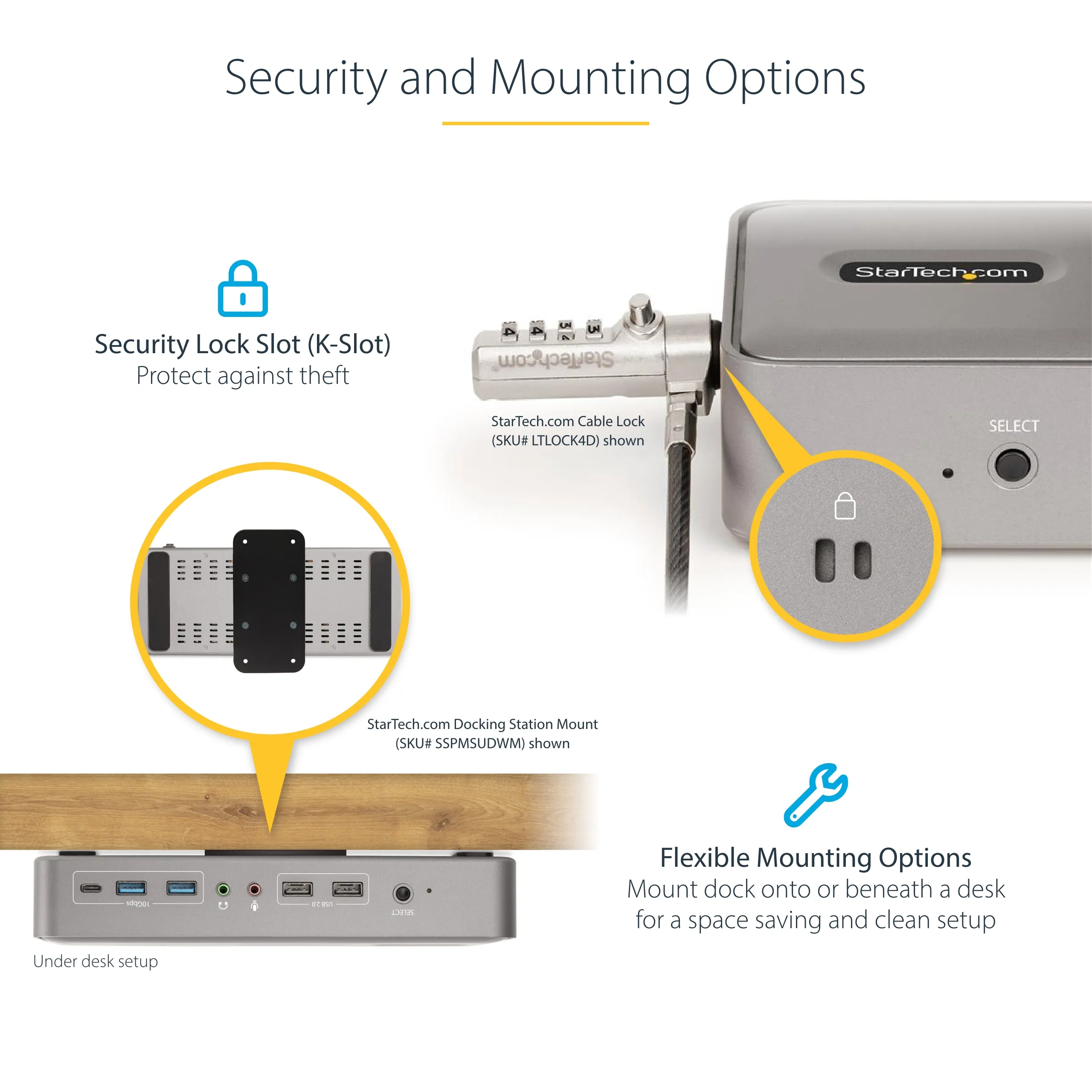 Startech USB-C KVM Dual 4K 60Hz - docking station
