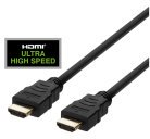Deltaco HDMI – HDMI 2.1 - kabel, 2 m, Svart