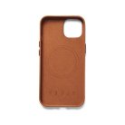 Mujjo Full Leather Case, iPhone 14, MagSafe - Case, Brown