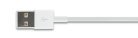 Grateq USB-A - Micro-USB -kaapeli, 2.25m, Valkoinen