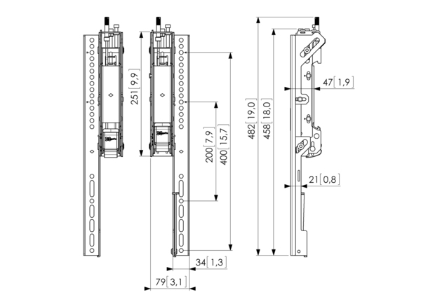 Vogel's Pro PFS 3504 Interface 3-D Ajustable Display Strip