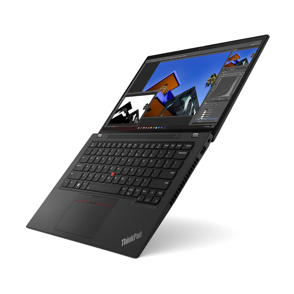 Lenovo ThinkPad T14 14" i5-1335U, 16 Gt, 256 Gt SSD, Win 11 Pro -kannettava, Musta