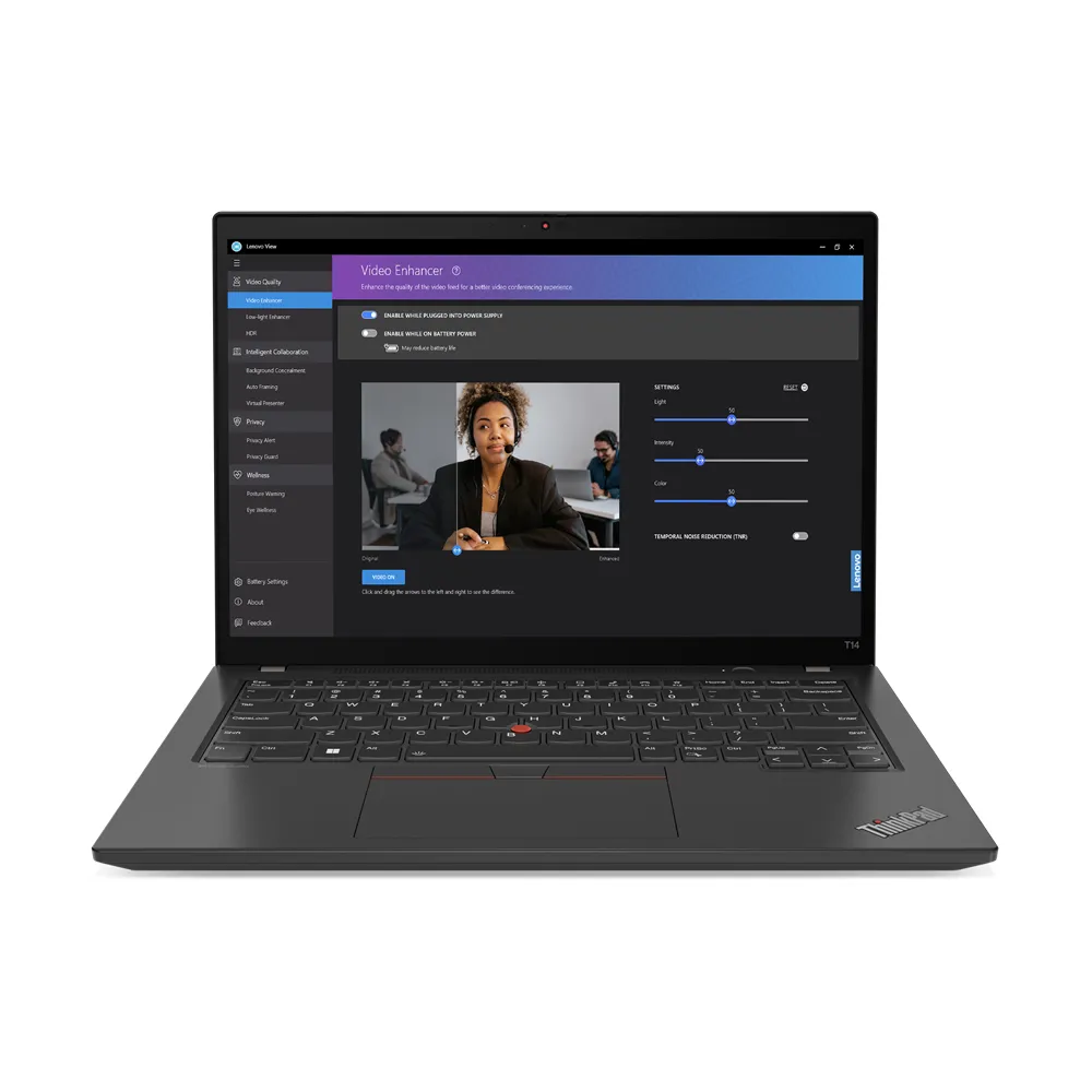 Lenovo ThinkPad T14 14" i5-1335U, 16 Gt, 256 Gt SSD, Win 11 Pro -kannettava, Musta