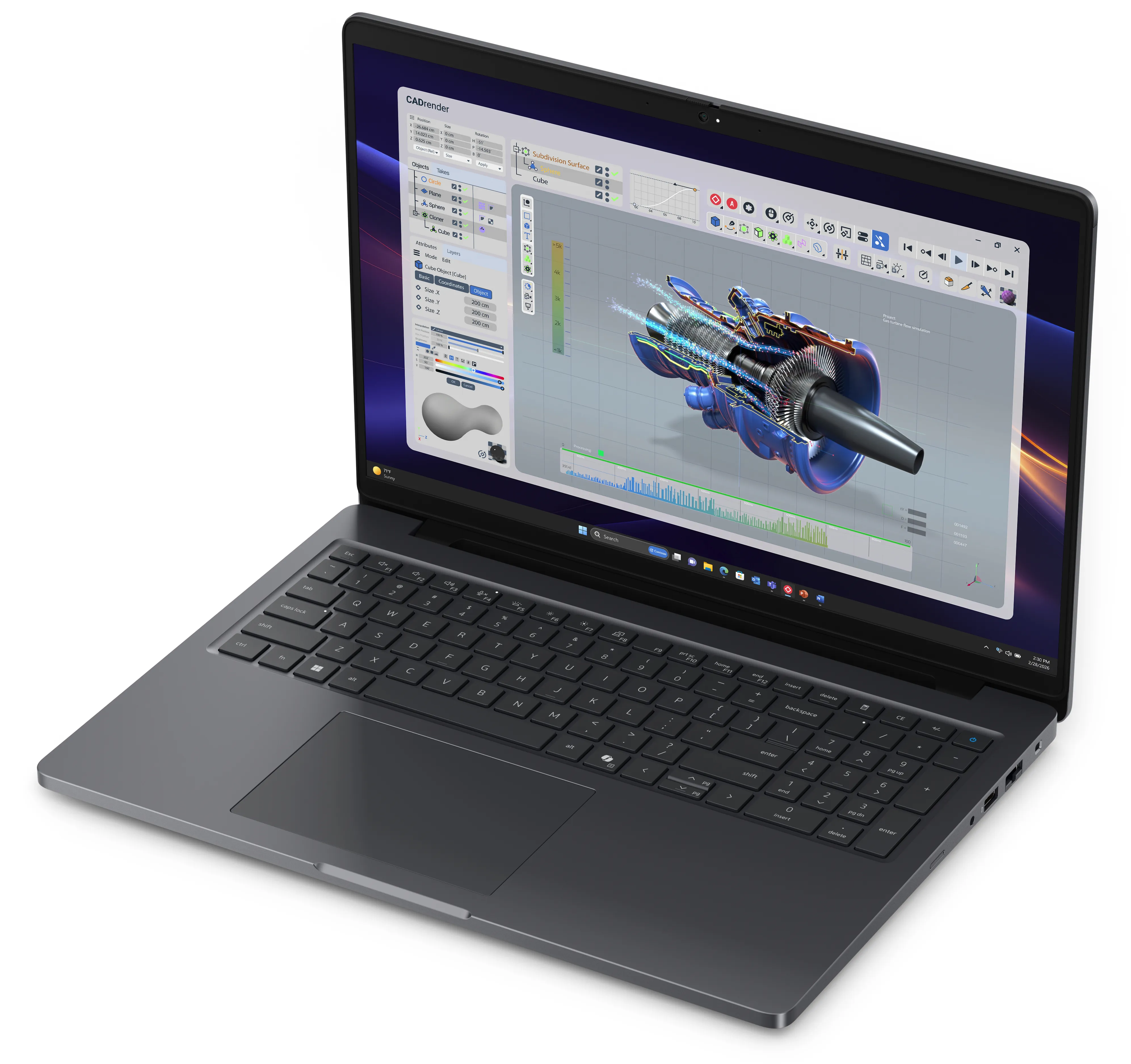 Dell Pro Precision 5 16 16" Ultra 7 366H, 32 Gt, 1 Tt, RTX PRO 2000 Blackwell, Win 11 Pro -kannettava, musta