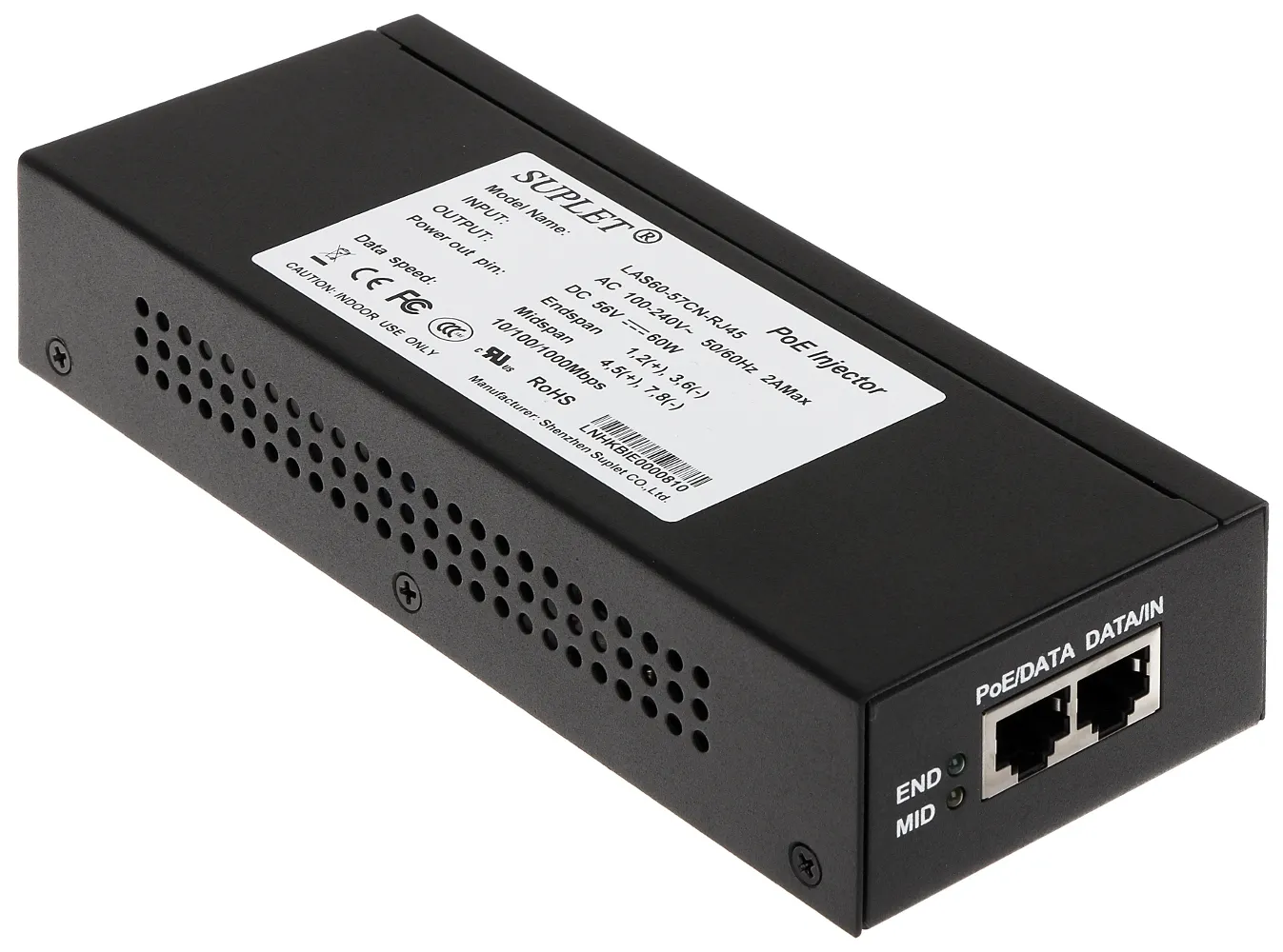 HIKVISION HI-POE MIDSPAN LAS60-57CN-RJ45