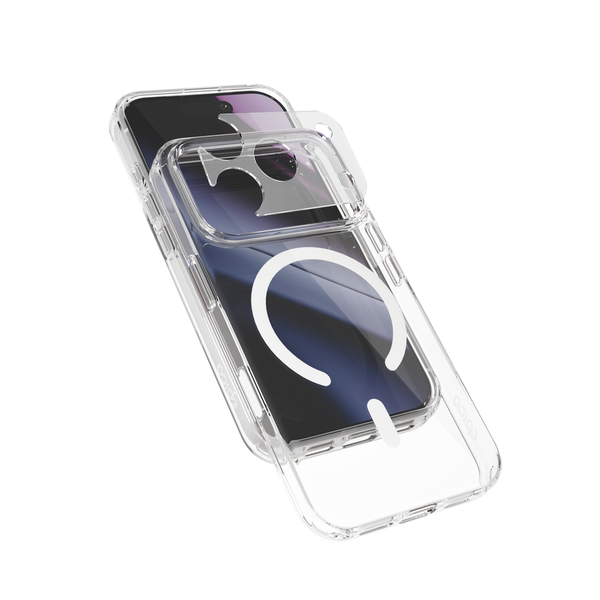 Epico Hero Mag+ Case | iPhone 17 Pro/18 Pro | Qi2  &  MagSafe Compatible | Transparent | Crossbody Ready  &  Camera Island Protector