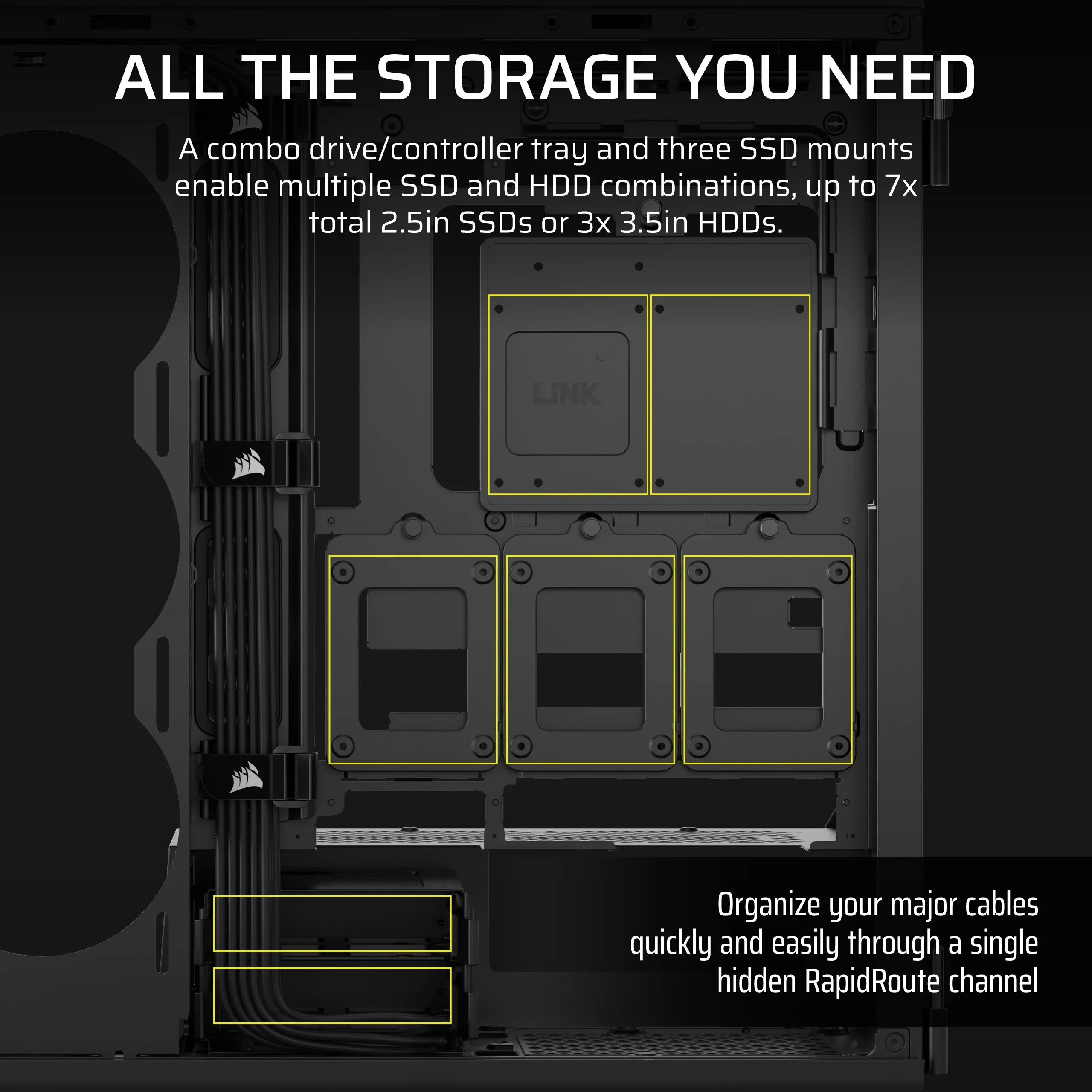 CORSAIR Geh Midi 5000T Tempered Glass Black CORSAIR Geh Midi 5000T Tempered Glass Black