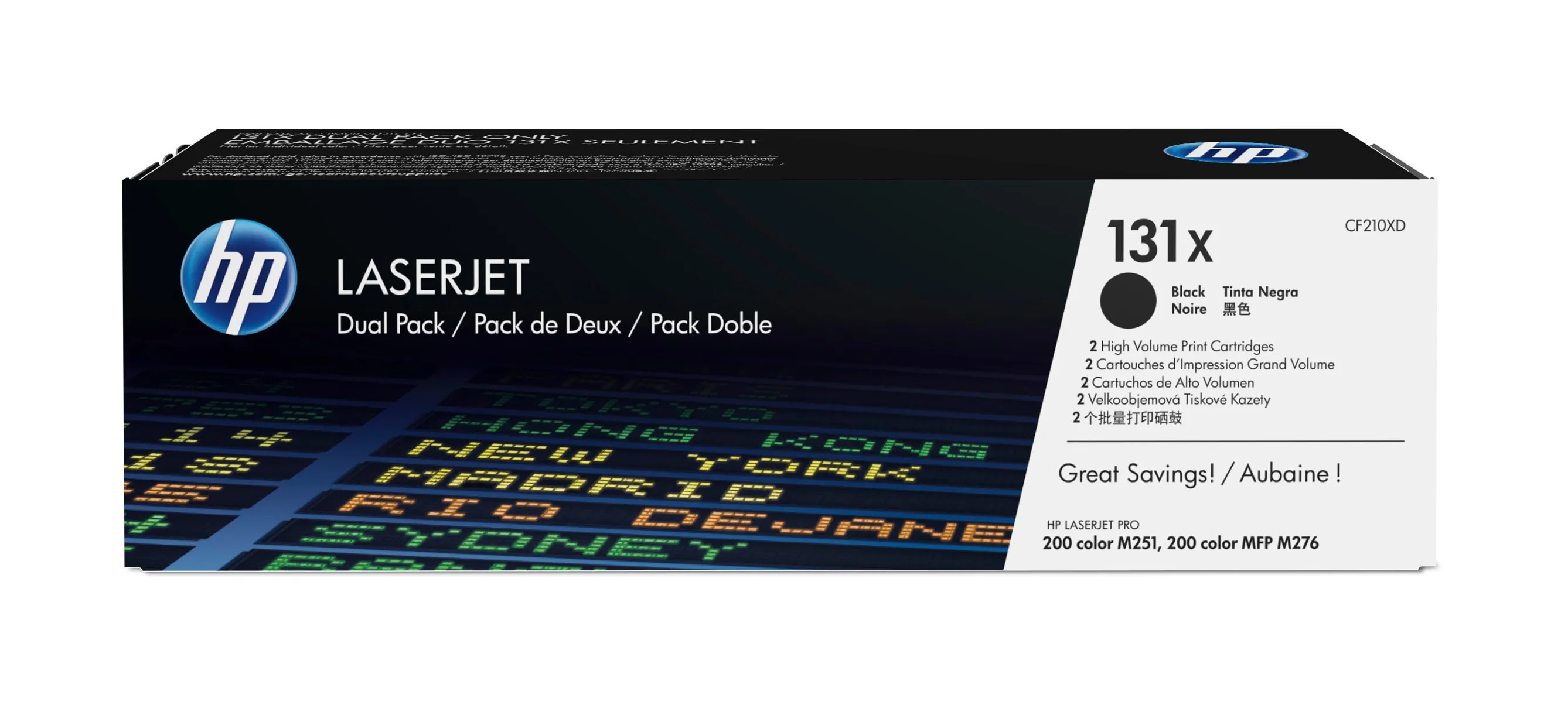 HP Toner 131X Black 2pack (CF210XD)