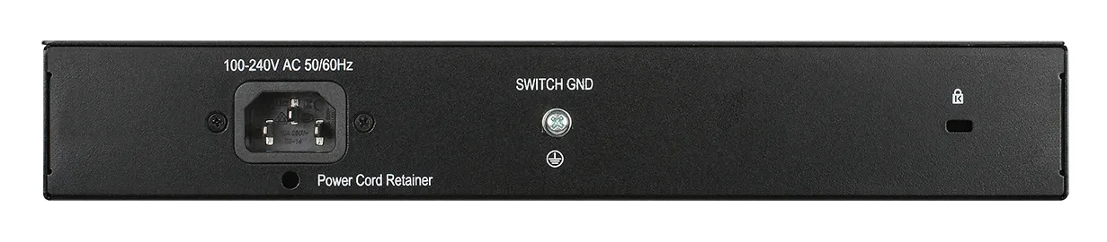 D-Link PoE nätverksswitch, 8-ports, 10/100/1000Mbps, metalhölje, grå