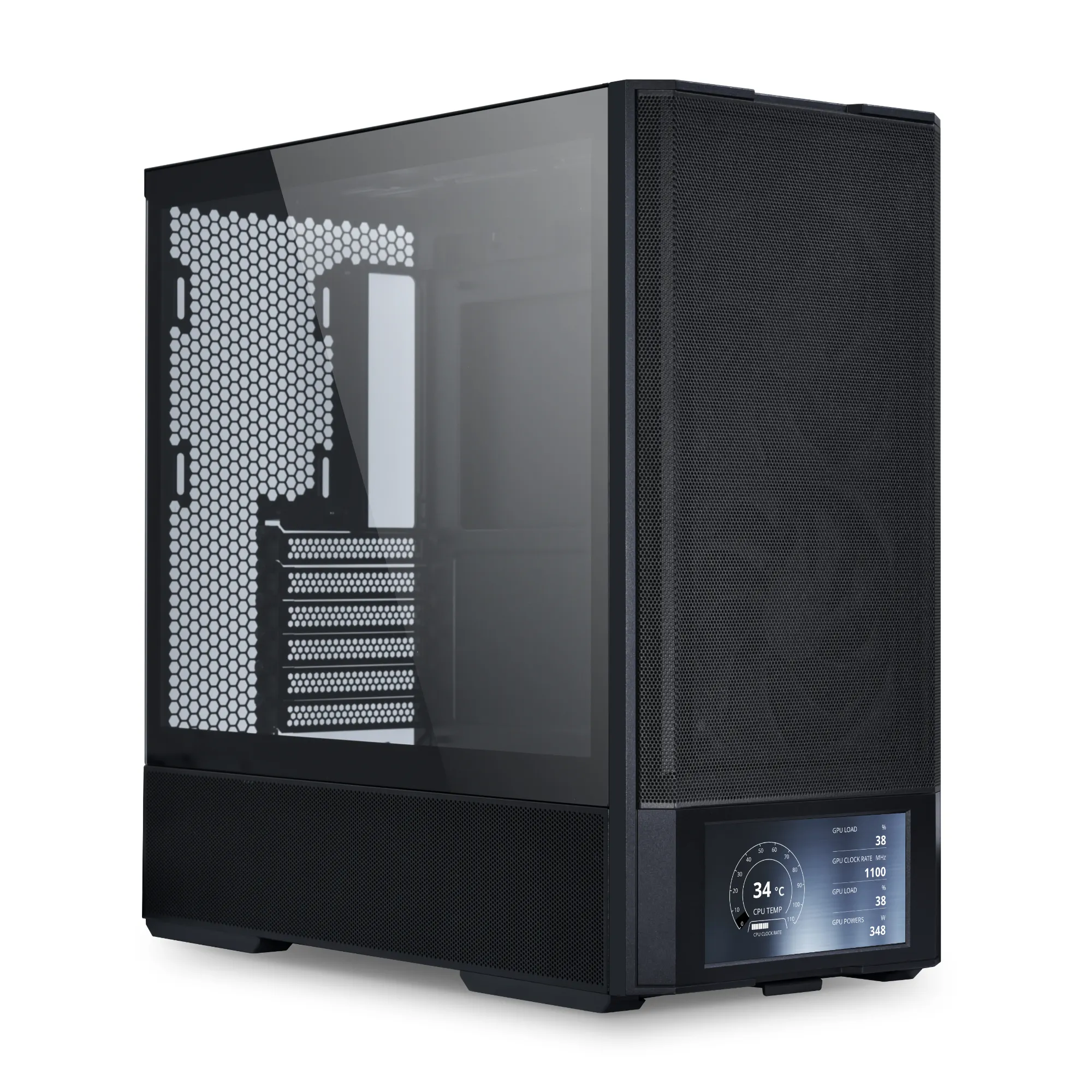 Lian Li LANCOOL 207 Digital Midi-Tower Case with window and RGB lighting, Black
