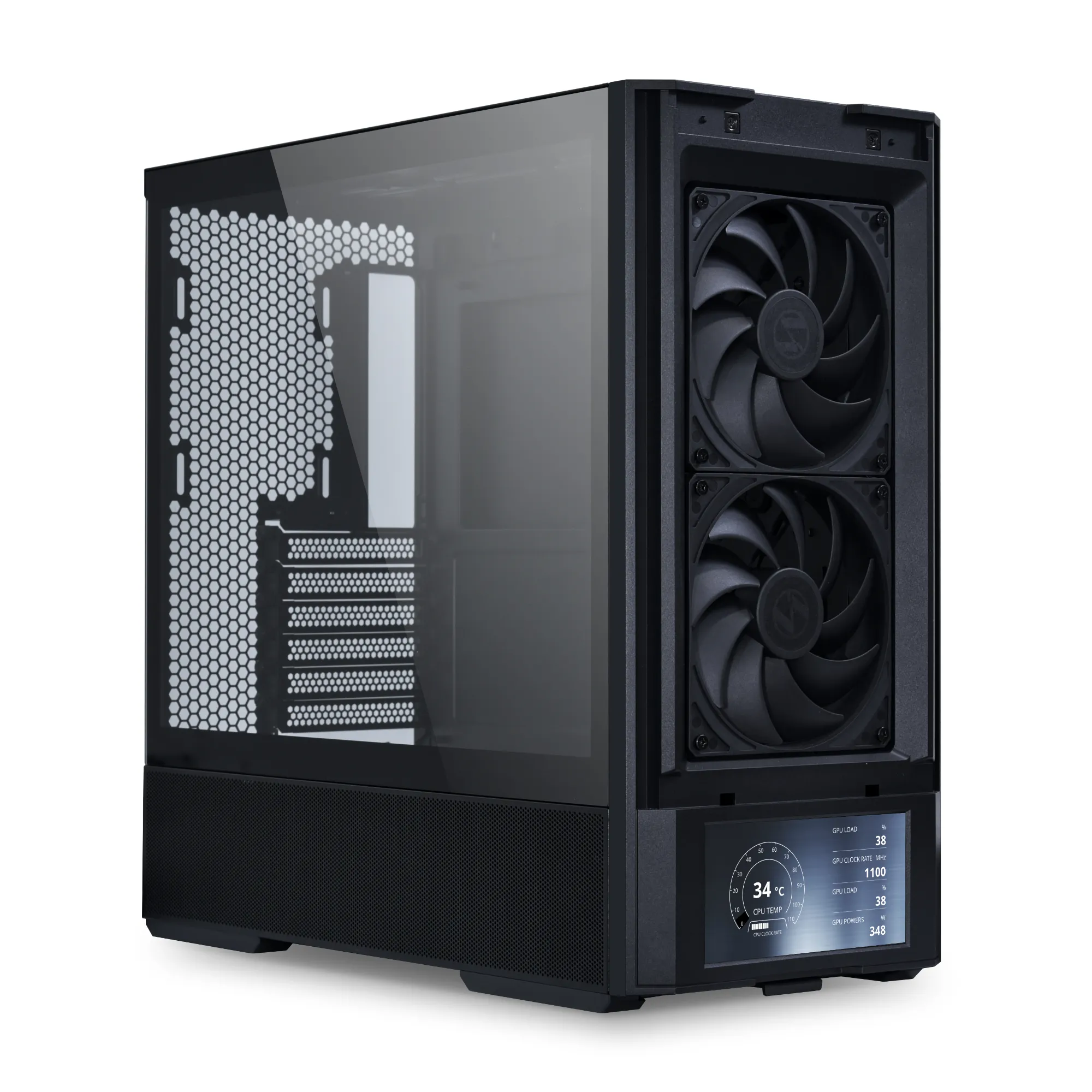 Lian Li LANCOOL 207 Digital Midi-Tower Case with window and RGB lighting, Black