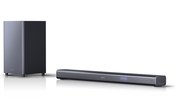 Sharp HT-SBW460 3.1 Dolby Atmos soundbar -&auml;&auml;nij&auml;rjestelm&auml;, langattomalla subwooferilla, musta