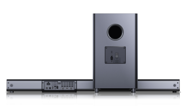 Sharp HT-SBW460 3.1 Dolby Atmos soundbar -&auml;&auml;nij&auml;rjestelm&auml;, langattomalla subwooferilla, musta