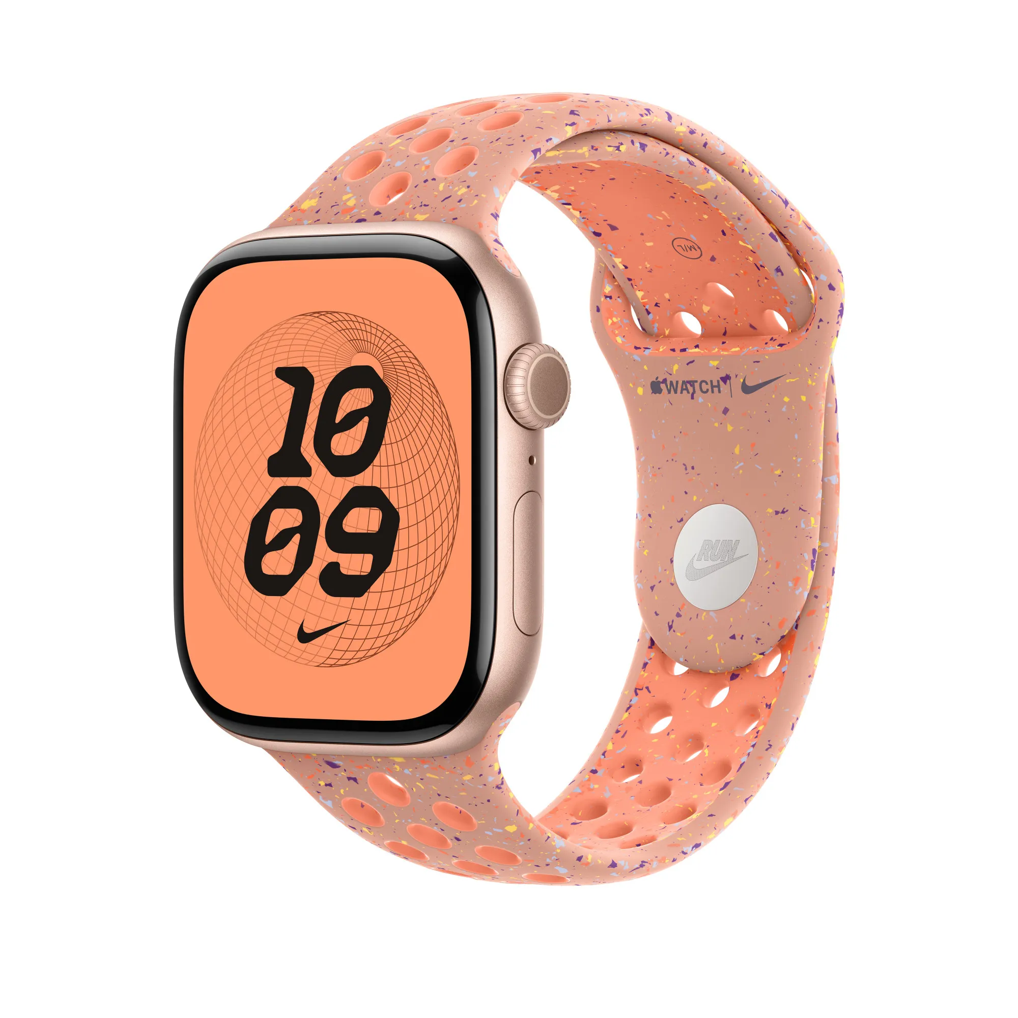 Apple Watch 46 mm Nike-sportband, alpenglow pink, M/L