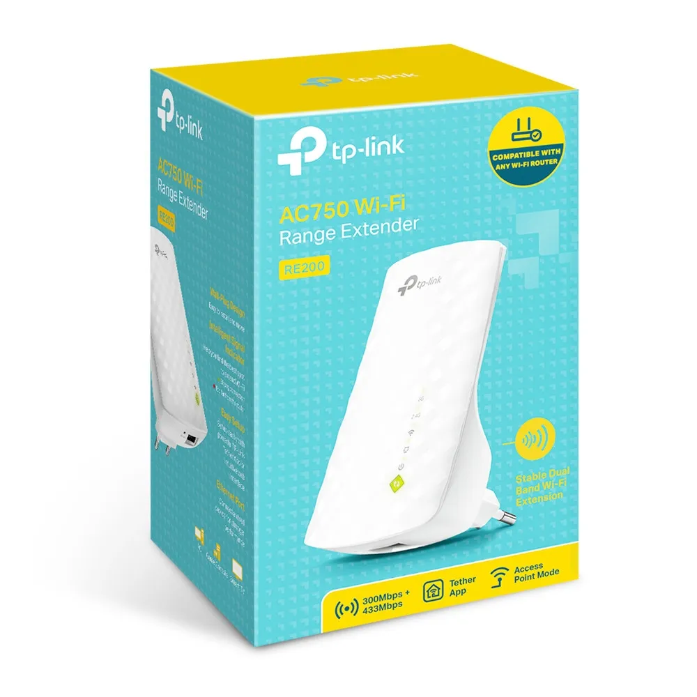 TP-Link RE200 - Wi-Fi-r&auml;ckviddsf&ouml;rl&auml;ngare, vit
