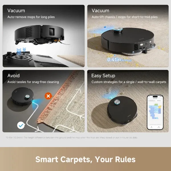 Dreame X60 Ultra Robot vacuum cleaner, Black